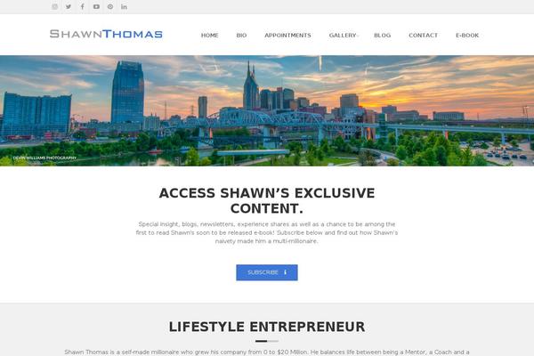 shawnthomas.com site used Astin