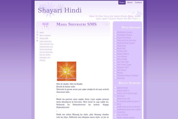 Thistle theme site design template sample