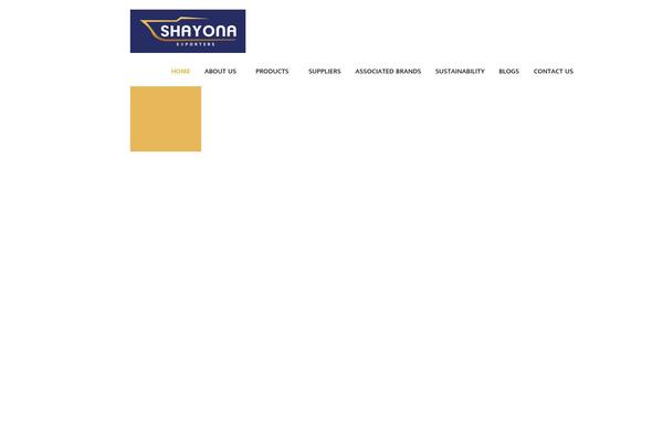 shayonaexporters.com site used Shayona_exporters