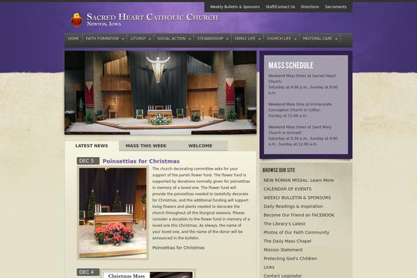 Light of Peace theme site design template sample