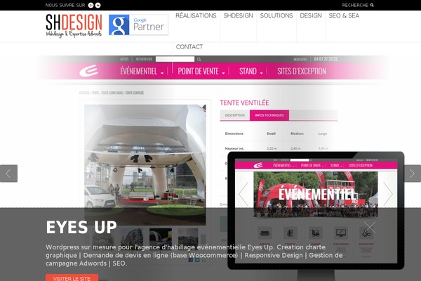 Hypershot theme site design template sample