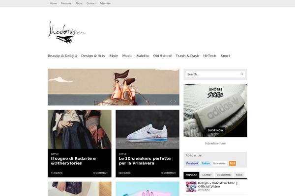 Spectrum theme site design template sample