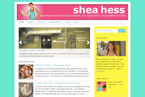 Lifestyle theme site design template sample