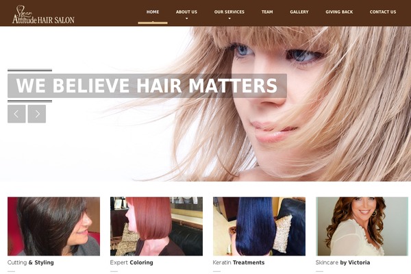 HairPress theme site design template sample
