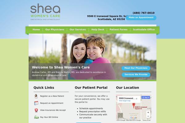 Shea theme site design template sample