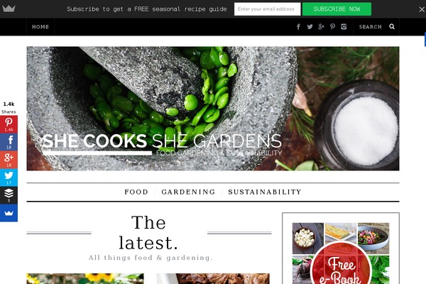 shecooksshegardens.com site used Mik