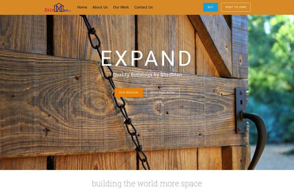 Tesseract theme site design template sample