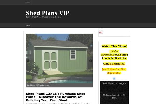 shedplansvip.com site used Ant Magazine