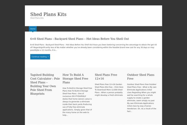 shedsplanskits.com site used Expound