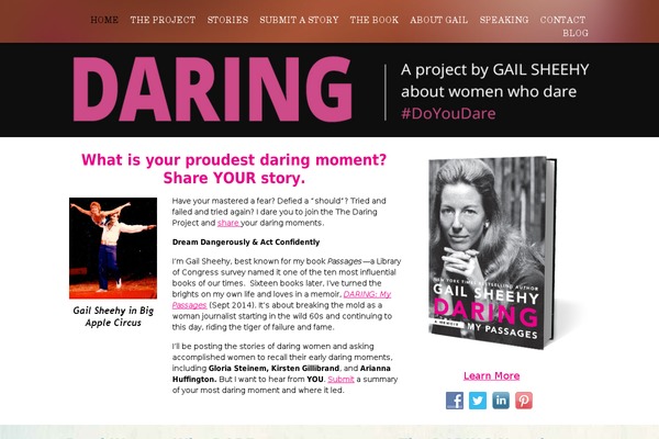 sheehydaringproject.com site used Sheehy-g