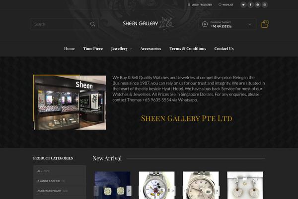 Site using Jck-woo-quickview plugin