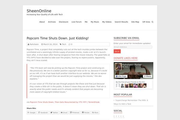 Esteem theme site design template sample