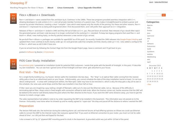 Openark-blog theme site design template sample