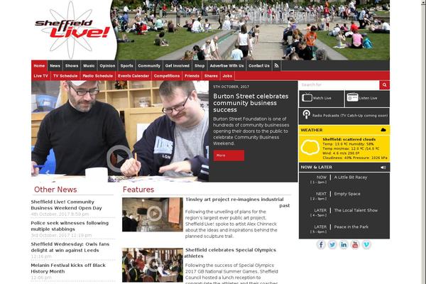 sheffieldlive.org site used Sheffieldlive