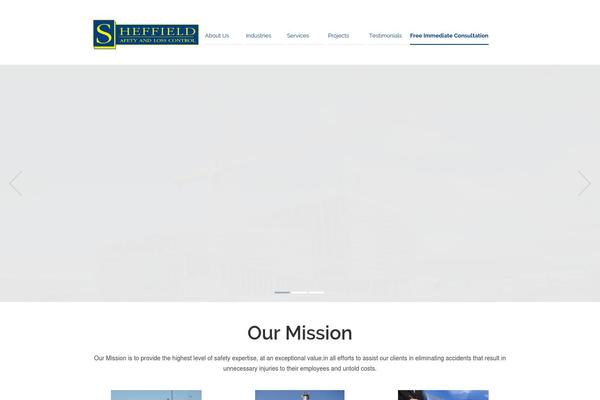 Industrial theme site design template sample