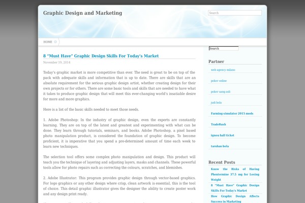 Shrink theme site design template sample