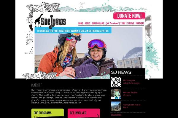 shejumps.org site used Bones-theme