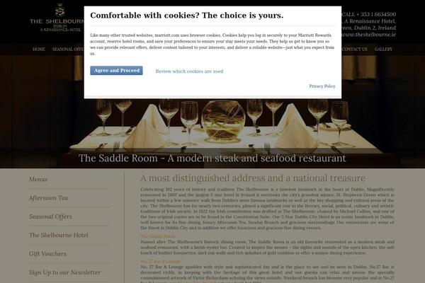 shelbournedining.ie site used Responsivein1