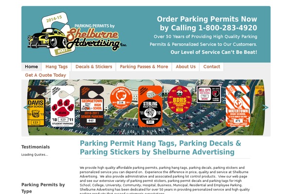 shelburneparkingpermits.com site used Sb2014