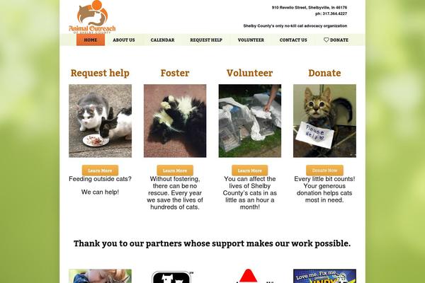 Pet-rescue theme site design template sample