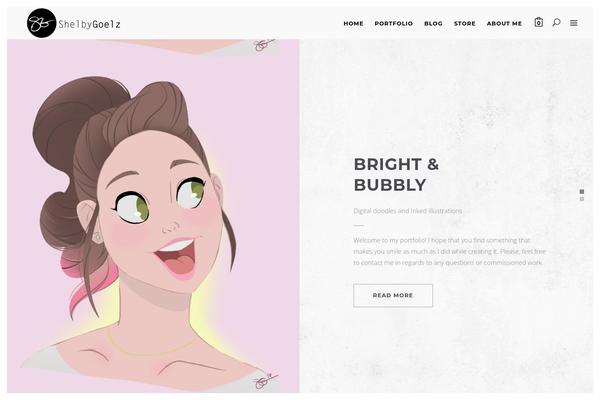 Oberon theme site design template sample