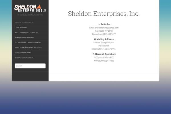 Flat theme site design template sample