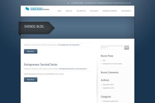 Ventura theme site design template sample