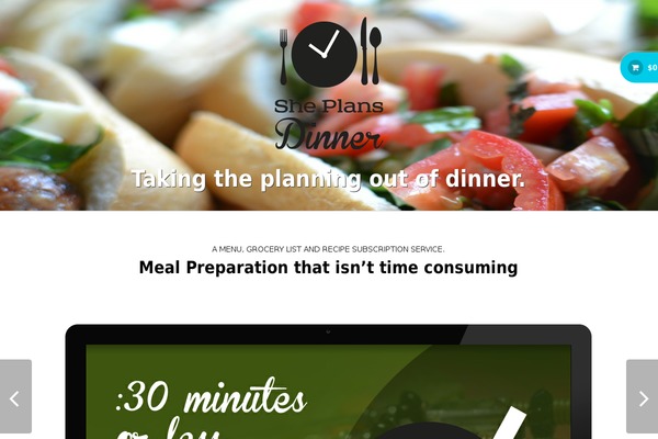 The One Pager theme site design template sample