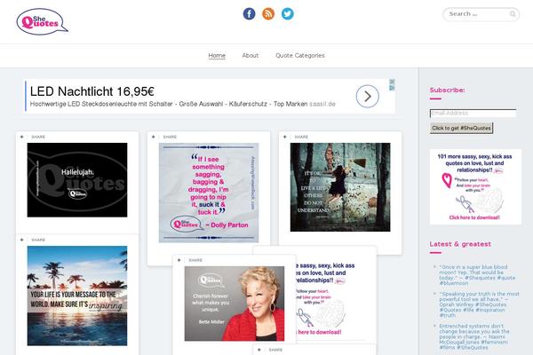 Site using Zilla-social plugin
