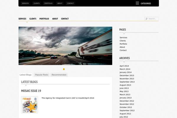 Supernova theme site design template sample