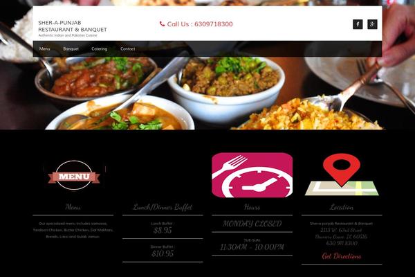 Foodeez Lite theme site design template sample