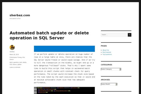 Site using WP Social Sharing plugin