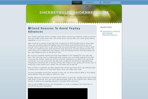 sherbeynslonghornbeef.com site used Sherbeynslonghornbeef