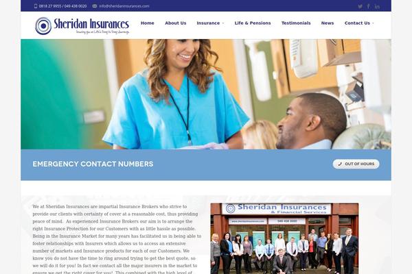 sheridaninsurances.com site used Savia