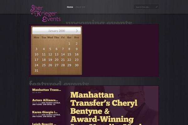 Event theme site design template sample