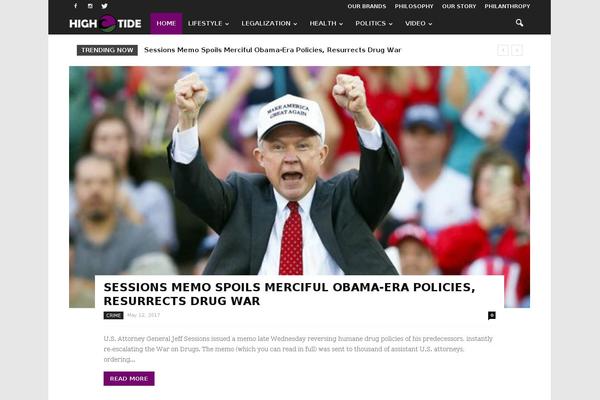 Newspaper theme site design template sample