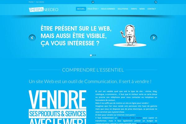 Flare theme site design template sample