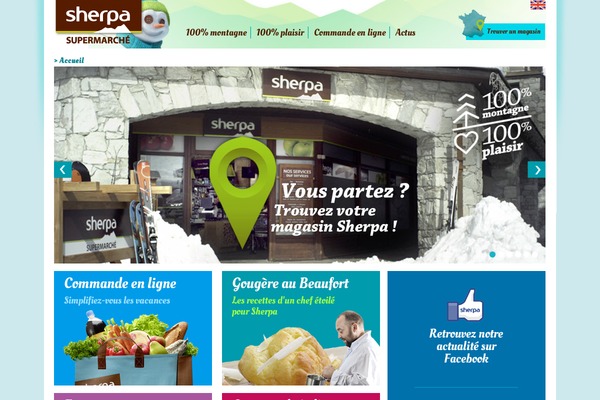 Sherpa theme site design template sample