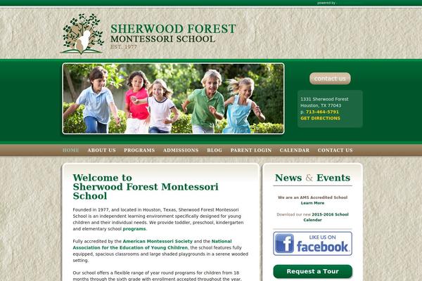Sherwood theme site design template sample