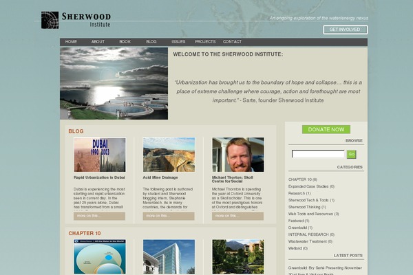 Sherwood theme site design template sample