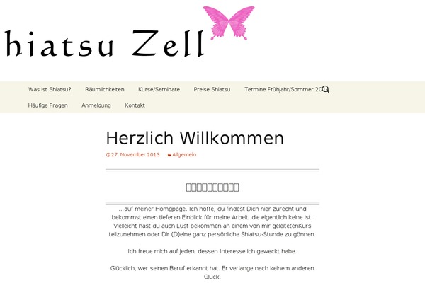 shiatsu-zell.de site used Twenty Thirteen