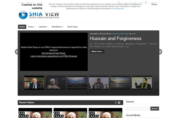 Videozoom theme site design template sample