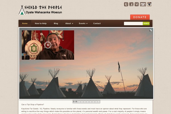 shieldthepeople.org site used Earth