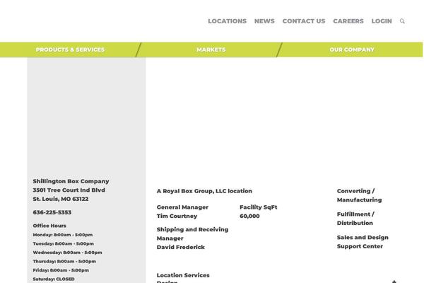 Site using WP Store Locator plugin