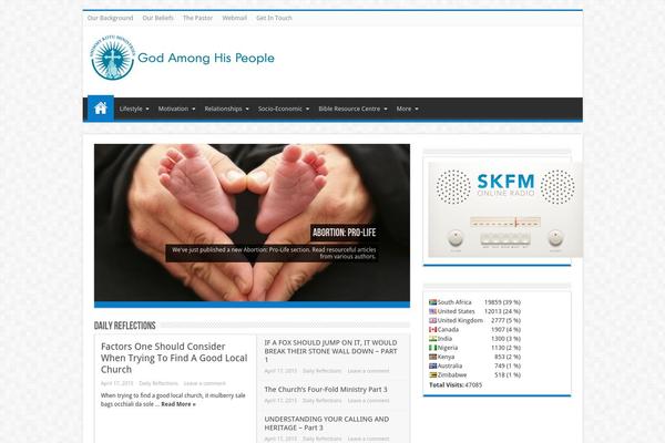 Site using Google Analytics Visits plugin