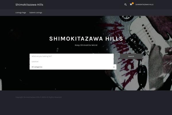 Listify theme site design template sample