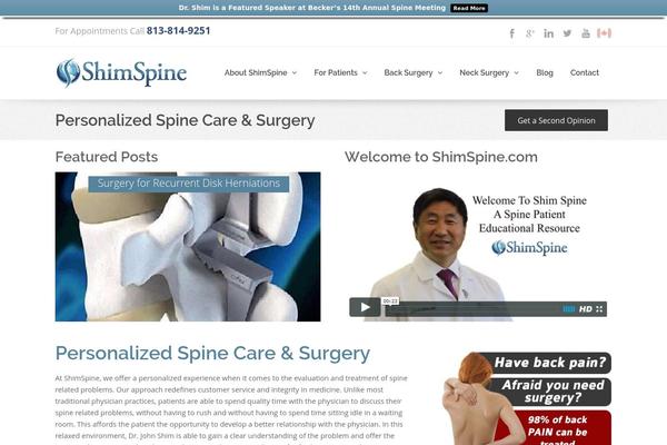 shimspine.com site used Beep!