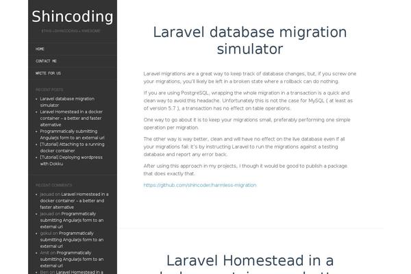 Flat theme site design template sample