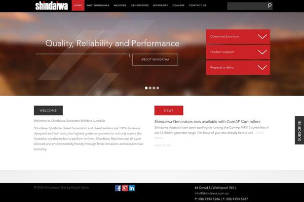 shindaiwa.com.au site used Du-theme