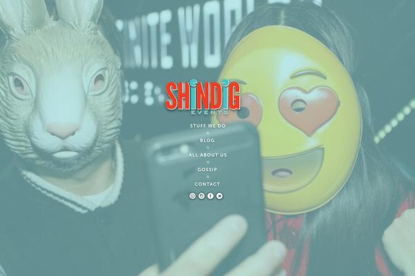 Shindig theme site design template sample